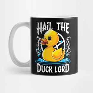 Hail the Duck Lord Pun Meme Men Women Funny Halloween Mug